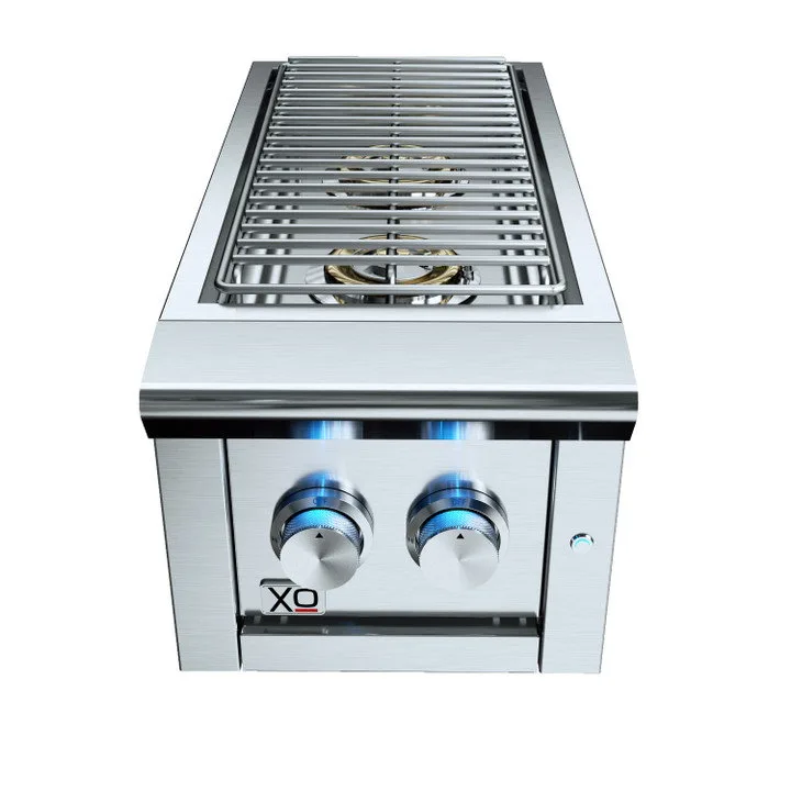 XO Pro-Grade 13" Built-in Double Side Burner - Liquid Propane (LP)