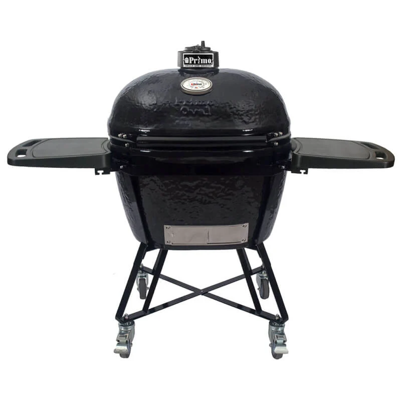 Oval XX-Large Charcoal All-In-One (Heavy-Duty Stand, Side Shelves, Ash Tool And Grate Lifter)