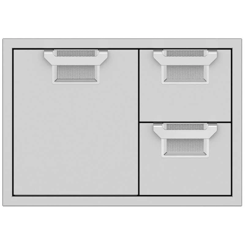 Aspire Double Drawer And Storage Door Combination, 30 In