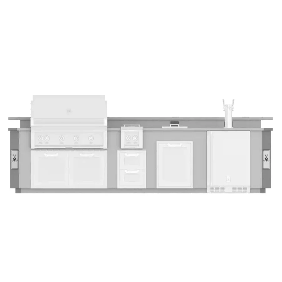 Grill, Outdoor Living Suite, Dispenser Beer, Bar, 12 Foot