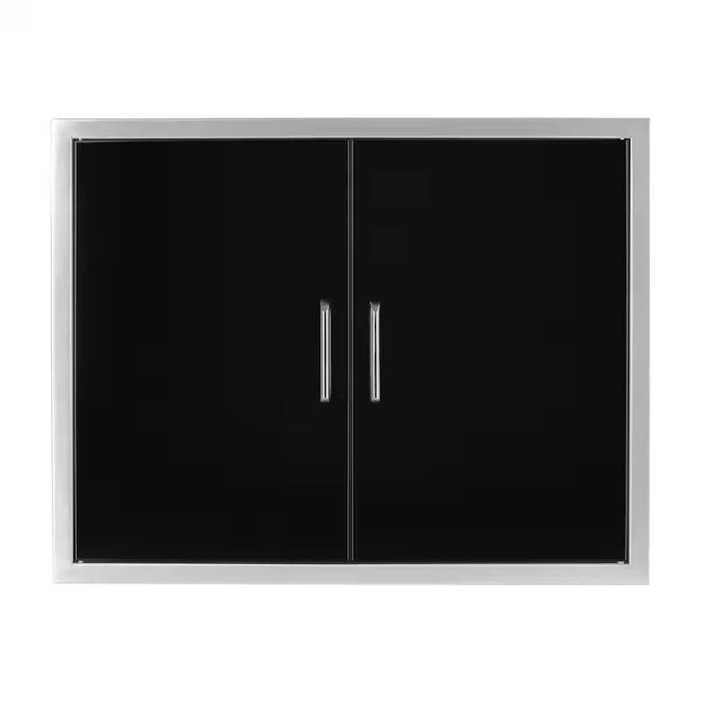 Double Door 38" X 24" 304 Black SS