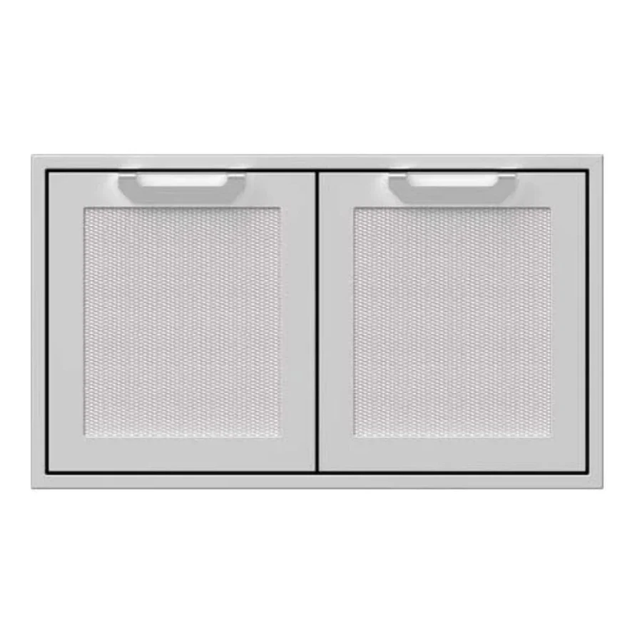 Double Sealed Pantry Storage Doors, Marquise, 36 In - Orange