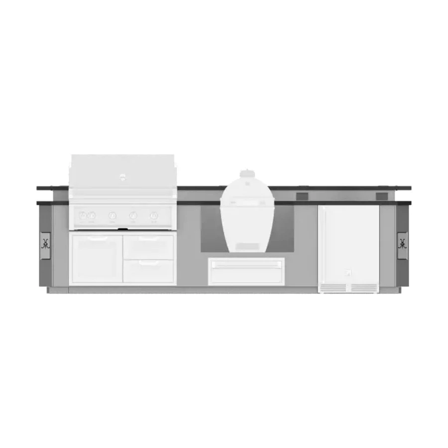 Grill, Outdoor Living Suite, Bar, Kamado Grill, 12 Foot